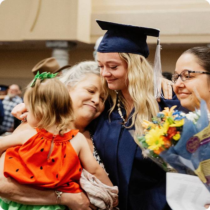 الأسرة والطالب المتخرج